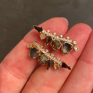 Kendra Scott Rose Gold Crawler Earrings